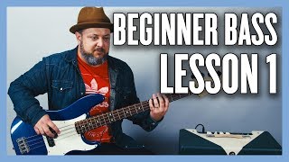 Beginner Bass Lesson 1  Your Very First Bass Lesson [upl. by Ardisi]