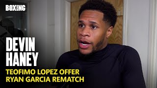 Devin Haney Reveals Teofimo Lopez Fight Offer Rejection [upl. by Aleyak]