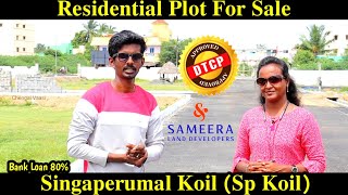 Residential Plot For Sale at Chennai  Singaperumal Koil Sp koil thulir [upl. by Ssepmet867]