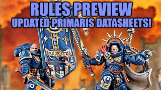 Gravis Captain amp Primaris Ancient Updated Datasheets │ Warhammer 40k 9th Edition Rules Preview [upl. by Asp]