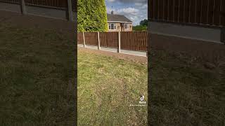 Fence installation garden before andafter happycustomer [upl. by Sisely]