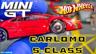 How to Upgrade 164 Wheels  Hotwheels X Mini GT  CARLOMO SClass Alloy Wheels with Brakes [upl. by Uhayile]