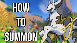 How to summon Arceus in Pokemon Minecraft [upl. by Arret]