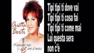 ORIETTA BERTI  TIPITIPITI  Lyrics amp Karaokeavi [upl. by Edmond]