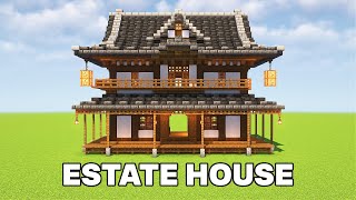 Japanese Estate House  Minecraft Tutorial [upl. by Tilford]