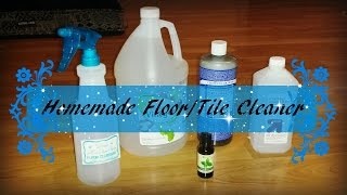 DIY Natural Floor Tile Spray Cleaner Recipe [upl. by Agnella978]