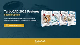 TurboCAD 2022 New Features Search Option [upl. by Yumuk]