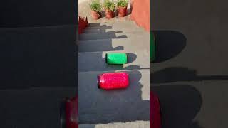 Green Vs Red Breaking Bottles Crushing Crunchy amp soft things shorts asmrsounds satisfying [upl. by Enyalaj]