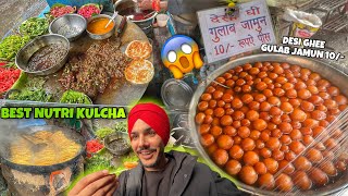 Best Nutri Kulcha in Amritsar 😍 DESI GHEE GULAB JAMUN in 10 😱  Dahi Bhalle [upl. by Malena914]