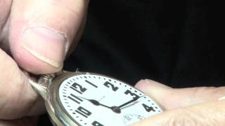 How to Set a Railroad Lever Set Pocket Watch by The Pocket Watch Guy [upl. by Davies]