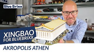 Akropolis Athen von Xingbao for BlueBrixx  der Parthenon aus Noppensteinen [upl. by Ulita417]