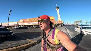 Las Vegas strip on roller skates lets cruise [upl. by Delahk]