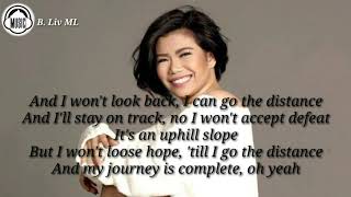 Go the distance Katrina Velarde cover Music Lyrics [upl. by Pollock]