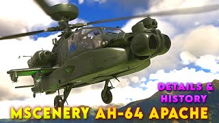 MSCENERY Boeing AH64 Apache Helicopter  History amp Details MSFS 4K [upl. by Ulah163]