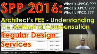 SPP2016 Architect’s FEE Understanding the Method of Compensation Regular Design Services ALE REVIEW [upl. by Burtis]