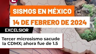 Sismo hoy Tercer microsismo sacude la CDMX ahora fue de 15 [upl. by Annis292]