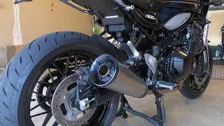 Kawasaki Z900RS Akrapovic Full Exhaust [upl. by Nottap]