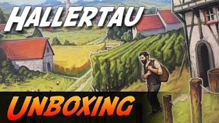 Hallertau  Brettspiel Unboxing Lookout Spiele [upl. by Howlond342]