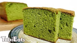 How to Make MATCHA CASTELLA Japanese Green Tea Sponge Cake [upl. by Binni]