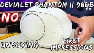 Devialet Phantom II 98dB Unboxing and First Impressions [upl. by Armilla]