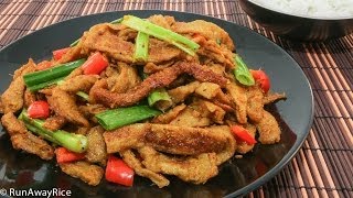 Curry Lemongrass Seitan Stir Fry Mi Can Xao Xa Ot [upl. by Itsirk951]