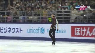 羽生結弦選手2014中国杯６分練習、B･ユーロ解説翻訳 [upl. by Alcot47]