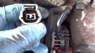 Nissan Sentra Coolant Temperature Sensor Wiring Repair [upl. by Tnarb285]