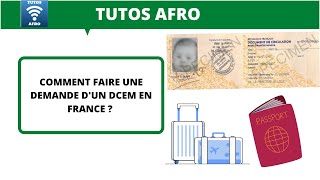 COMMENT FAIRE LA DEMANDE DUN DOCUMENT DE CIRCULATION POUR ETRANGER MINEUR EN FRANCE  DCEM [upl. by Llertniuq189]