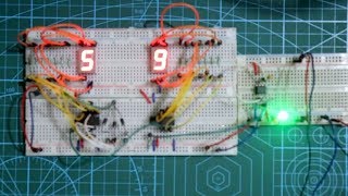 MOD 60 Counter with 7 Segments Display  0 to 59 Counter Practical Circuit [upl. by Viviana976]