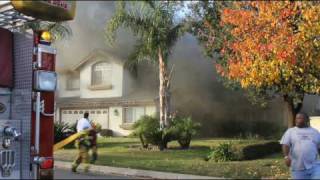 Big house fire caught on tape 121809 [upl. by Norine]