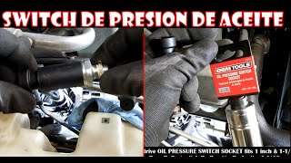 Como quitar Switchsensor de Presion de Aceite de Chevrolet [upl. by Aitnauq]