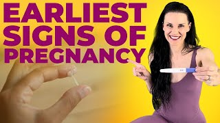 Earliest Signs Of Pregnancy that you didnt know about Pregnancy Symptoms BEFORE MISSED PERIOD [upl. by Clementine]