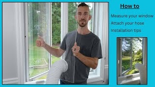 Venting a Portable Air Conditioner through a Casement Crank out Window [upl. by Tenaj]