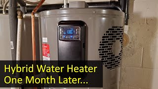 Rheem Hybrid HeatPump Water Heater Thoughts after the First Month [upl. by Anneh]