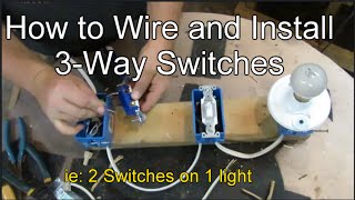 How to Wire and Install 3way Switches [upl. by Agostino]