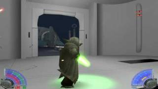 Yoda Fight Scenes [upl. by Aihsotan]