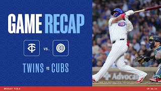 Game Highlights Isaac Paredes’s 4 RBIs Push Cubs Past Twins  8624 [upl. by Deva]