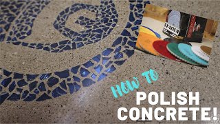 Polishing a Concrete Countertop [upl. by Obocaj]