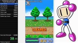 Bomberman Land Touch Any Speedrun in 22443 [upl. by Ardnohsal]