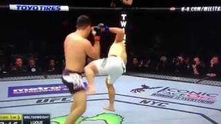 UFC 205 Vicente Luque VS Belal Mohammed KO [upl. by Giark]