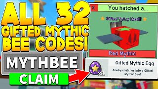 32 SECRET FREE GIFTED MYTHIC BEE EGG CODES IN BEE SWARM SIMULATOR Roblox [upl. by Nalhsa]