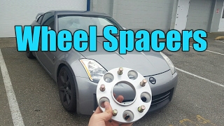 Wheel spacers install on 350z [upl. by Aicala]