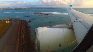 BALI Garuda Indonesia Airbus A330300 Beautiful Onboard Landing at Bali Denpasar Airport DPS [upl. by Bolan]