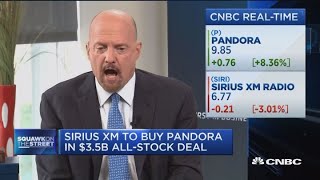 SiriusXMPandora deal makes me like Sirius less says Jim Cramer [upl. by Ethan]