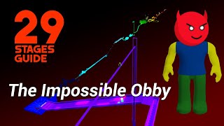 THE IMPOSSIBLE OBBY 129 Stages Guide to WHITE [upl. by Llevol]