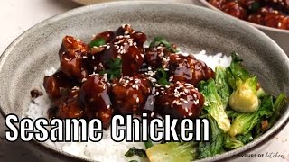 Crispiest Homemade Sesame Chicken [upl. by Arvonio]