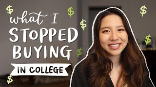 What I Stopped Buying As a College Student  money saving amp finance tips [upl. by Aynik67]