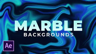 Liquid Marble Effect Backgrounds in After Effects  Tutorial [upl. by Ralip]