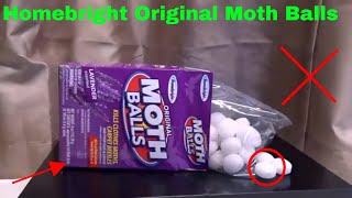 ✅ How To Use Homebright Original Moth Balls Review [upl. by Rhona]