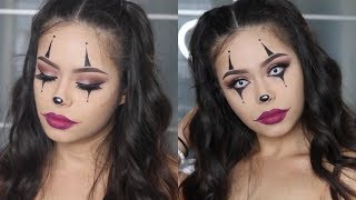 Easy Clown Halloween Makeup Tutorial [upl. by Eidok]